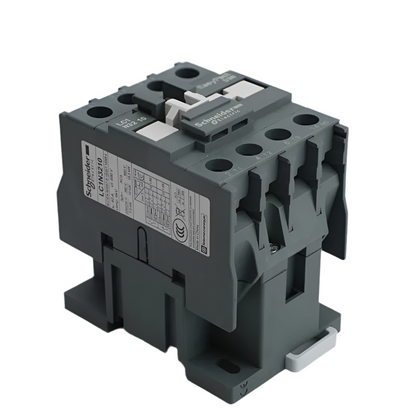 Schneider Electric LC1E Series 4-Pole AC Contactor (Models: 0910, 1210, 1810, 2510, 3210, 3810, 0901, 1201, 1801, 2501, 3201, 3801) – 24V/48V/110V/220V/380V Control Voltage