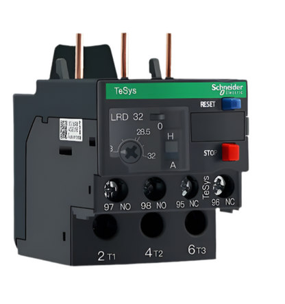 Schneider Electric LRD Series Thermal Overload Relay – LRD12C, LRD16C, LRD21C, LRD32C | 3-Pole Overload Protection for AC Motors | 10A – 32A