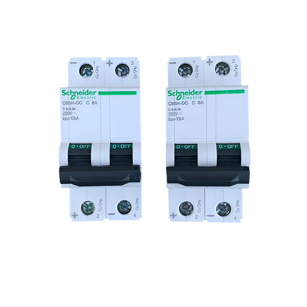 Schneider C65H-DC 2P 63A 250V-380V A9N22074 DC Circuit Breaker Switch for Direct Current Applications