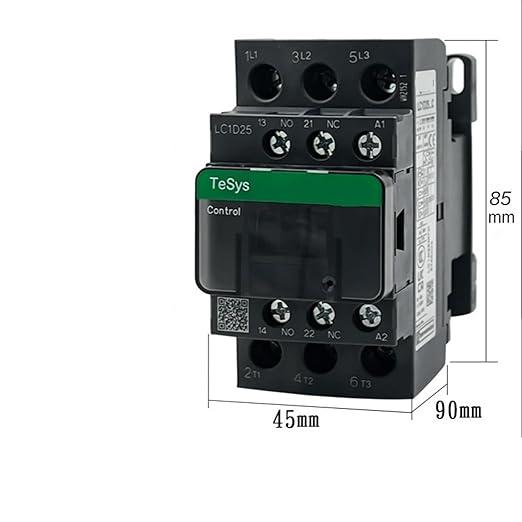 Schneider Electric Three-Pole AC Contactor - Models LC1D25, LC1D32, LC1D38, B7C, F7C, Q7C, M7C (24V, 110V, 220V, 380V)