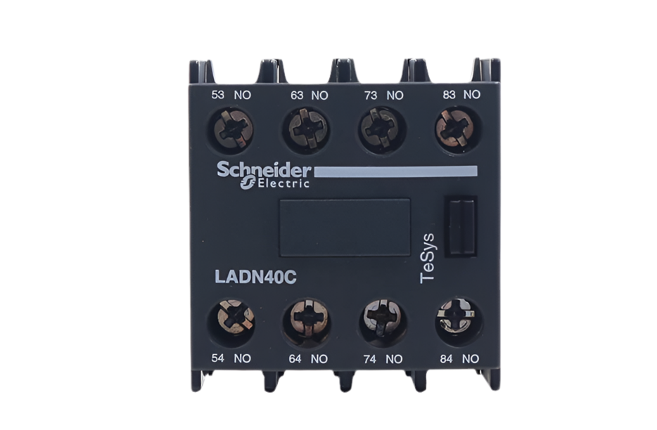 Schneider Electric LC1D AC Contactor Auxiliary Contacts - Models LADN11, C20, C02, C22, C31 - Front Mount, Normally Open/Closed