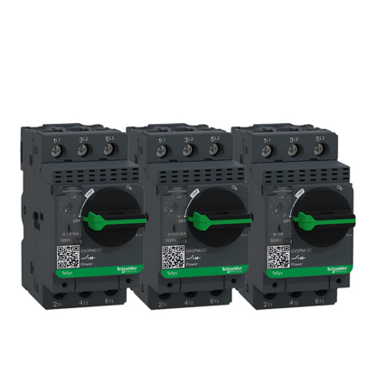 Schneider Electric GV2 Motor Circuit Breaker - GV2PM Series, Knob Type, Models 1C to 32C