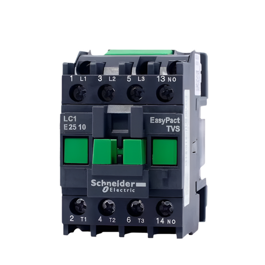 Schneider Electric LC1E Series 4-Pole AC Contactor (Models: 0910, 1210, 1810, 2510, 3210, 3810, 0901, 1201, 1801, 2501, 3201, 3801) – 24V/48V/110V/220V/380V Control Voltage