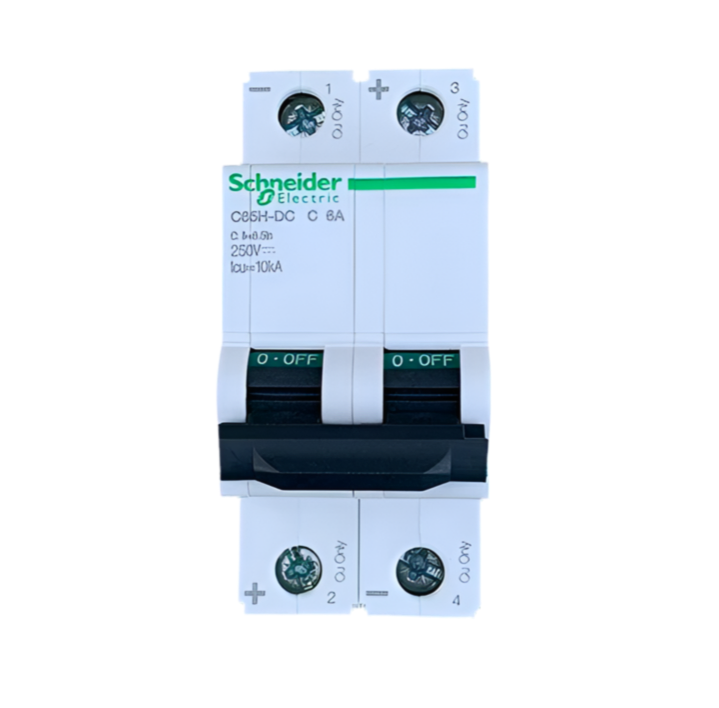 Schneider C65H-DC 2P 63A 250V-380V A9N22074 DC Circuit Breaker Switch for Direct Current Applications