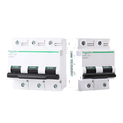 Schneider Electric C120H High Current Circuit Breaker (63A to 125A) – Type C/D, 1P/2P/3P/4P, Superior Protection for Heavy-Duty Electrical Systems