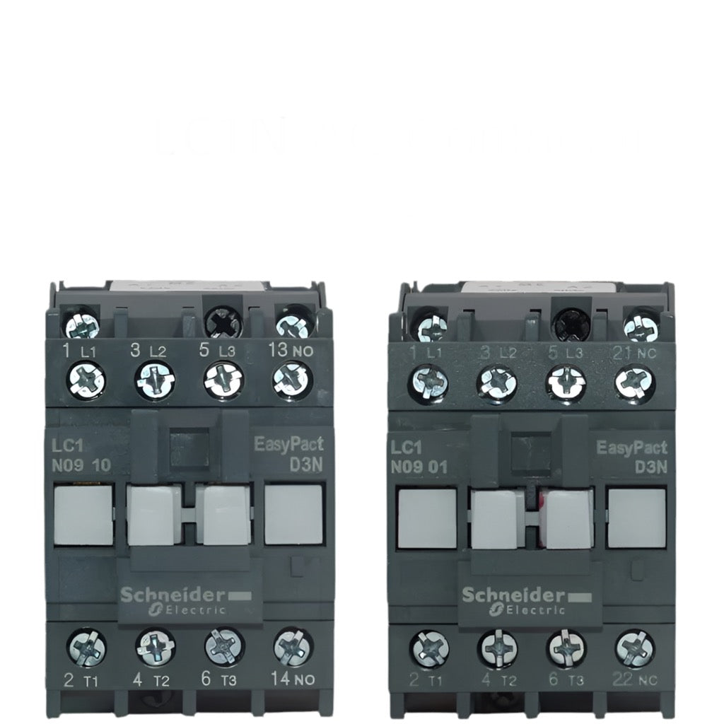 Schneider Electric LC1N Series AC Contactor - 0910, 1210, 1810, 2510, 3210, 24V, 36V, 48V, 110V, 220V, 380V, 1NC/1NO