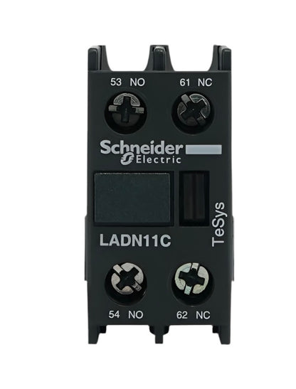 Schneider Electric LC1D AC Contactor Auxiliary Contacts - Models LADN11, C20, C02, C22, C31 - Front Mount, Normally Open/Closed