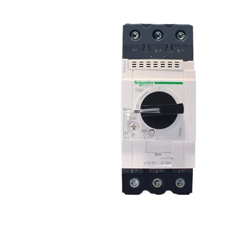 Schneider Electric GV3P50 Three-Pole Motor Circuit Breaker with Knob Control – Motor Protection Switch, 30A to 80A, Model GV3P40-80A